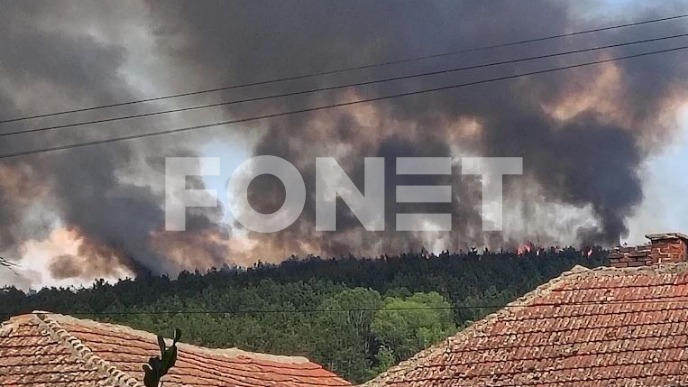 POŽAR U BLIZINI LESKOVCA